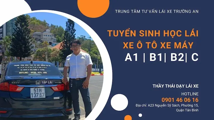 Driving instructor teaching a student